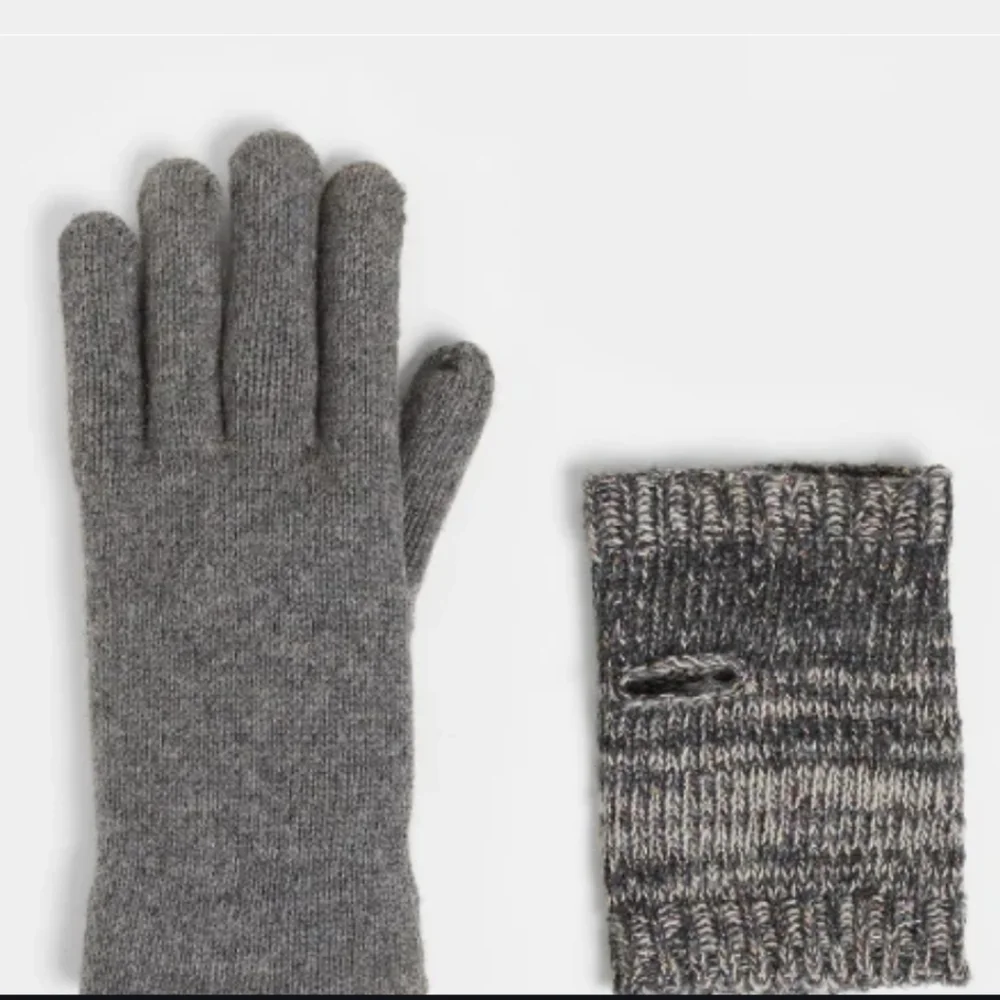 Coco And Carmen Pearltastic Convertible Gloves Wool Blend Embelished Black